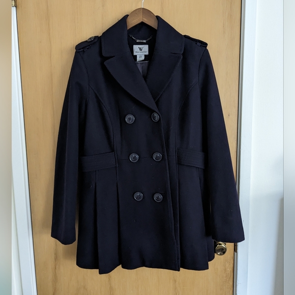 Purple Double-Breasted Coat - Picture 2 of 5